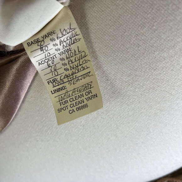 Vintage Handmade in Canada Wool Beaver Fur Luxury Zip up Cardigan Aspen Sweater - Picture 6 of 6